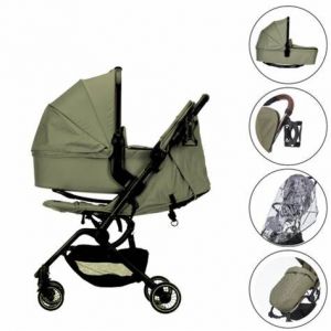 DIDOFY Aster 2 Pushchair And Carrycot Bundle "Green"